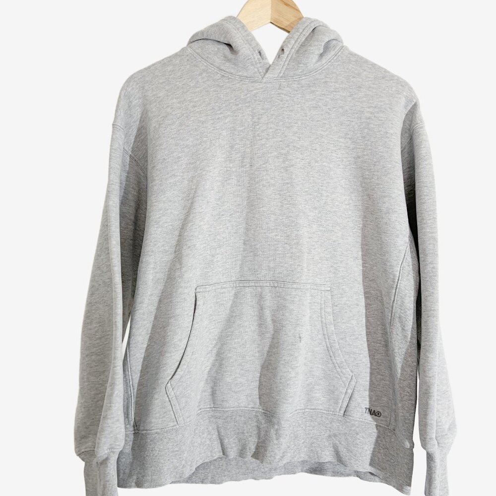 ARITZIA TNA Sweatfleece COZY FLEECE Boyfriend Fit Hooded Sweatshirt / size Small